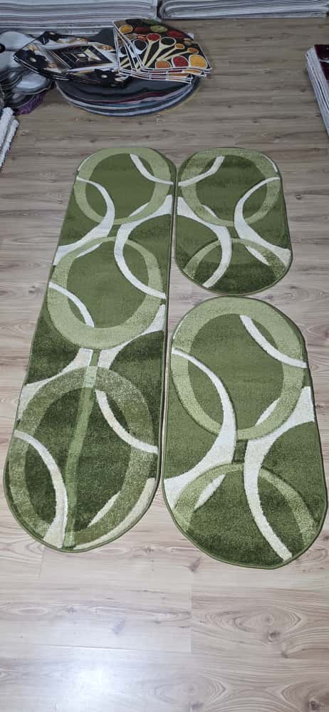 Set Dormitor Frize 3 Piese Verde Oval