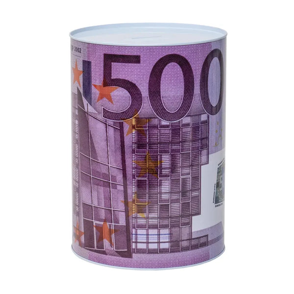 Pusculita Metalica Cu Bancnota De 500 Euro