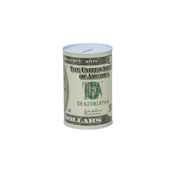 Pusculita Metalica Cu Bancnota De 10 Dolari