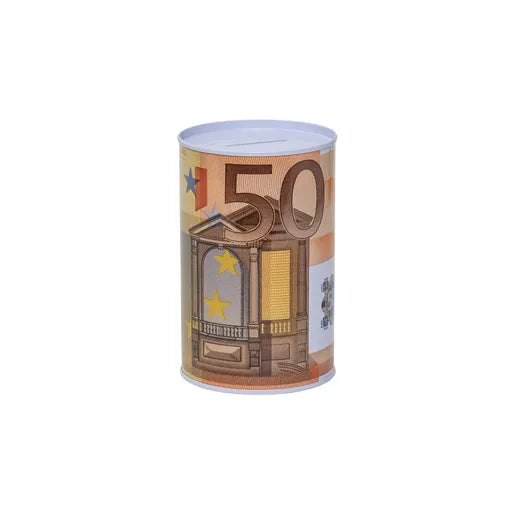 Pusculita Metalica Cu Bancnota De 50 Euro 13x8 cm