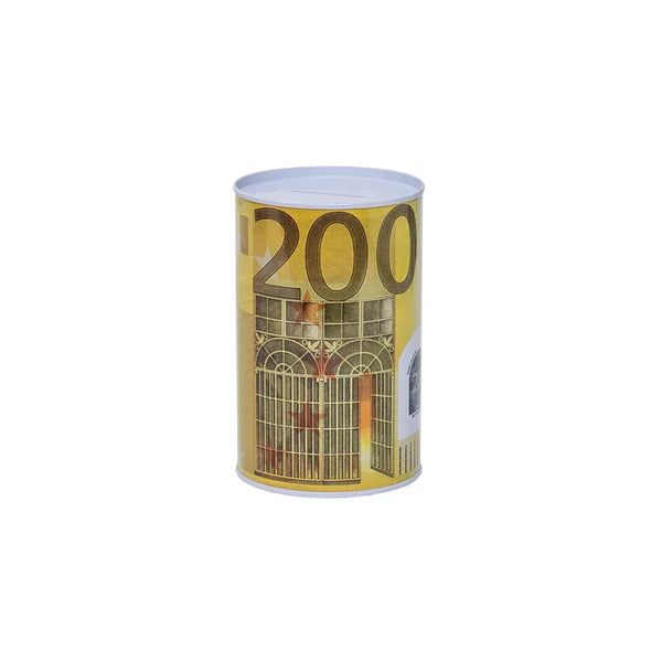 Pusculita Metalica Cu Bancnota De 200 Euro