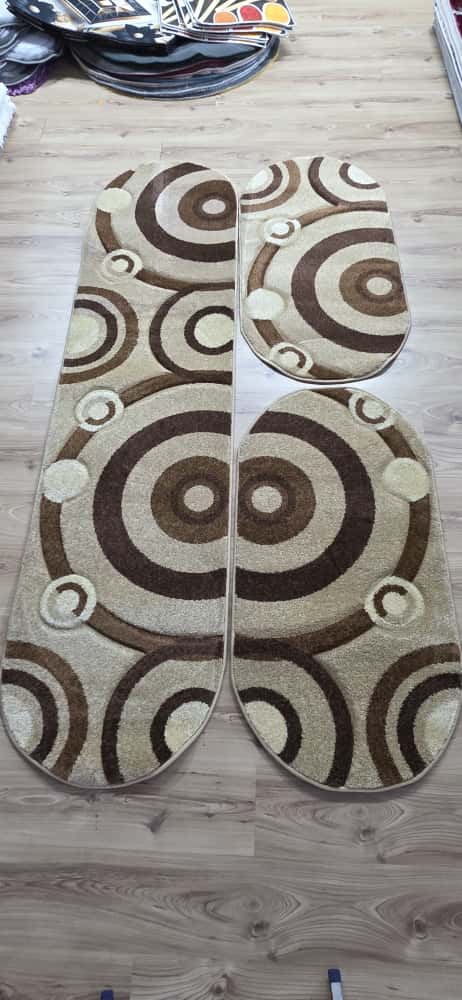 Set Dormitor Frize 3 Piese Maro / Bej  Oval