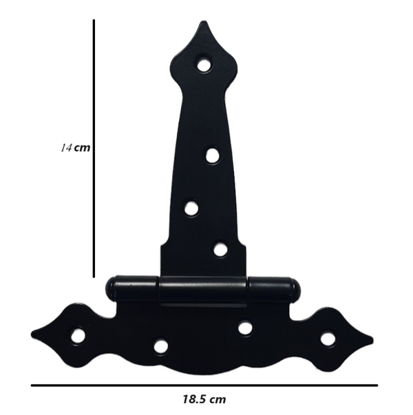 Balama Ornamentala Pentru Porti Si Usi, Culoare Negru 14 x 18.5