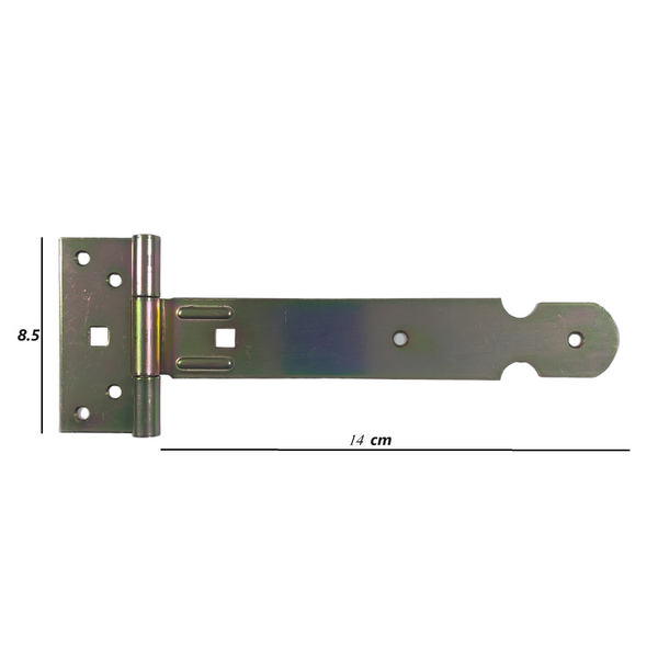 Balama Pentru Porti Si Casute, Zinc Galben 8.5 x 14