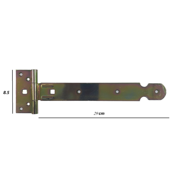 Balama Pentru Porti Si Casute, Zinc Galben 8.5 x 29