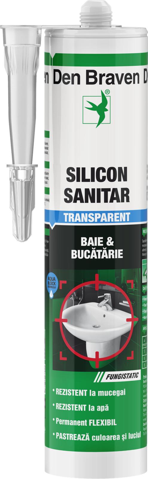 Silicon Sanitar Transparent Den Braven, 280ml