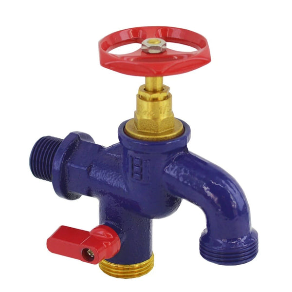 Robinet Fonta Dublu Serviciu Cu Doua Iesiri 1/2