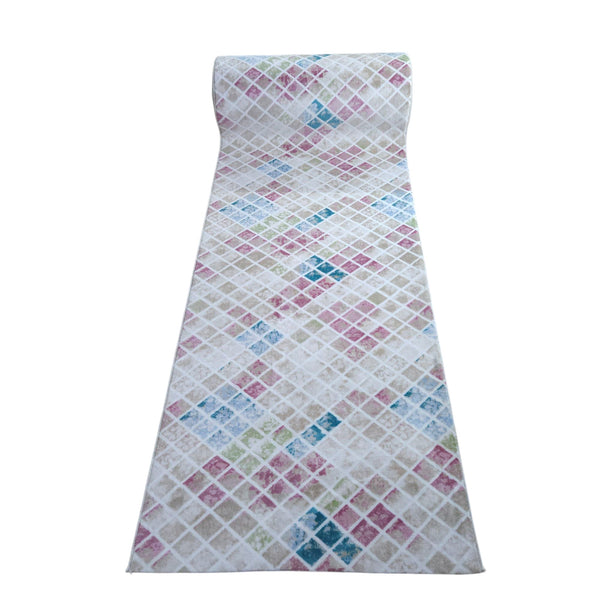Traversa Jelux, Antiderapanta, Multicolor, Latime 100 cm