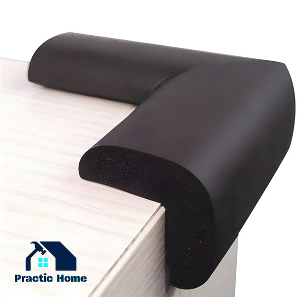 Protectie Colturi Mobilier 4 Buc/Set Negru