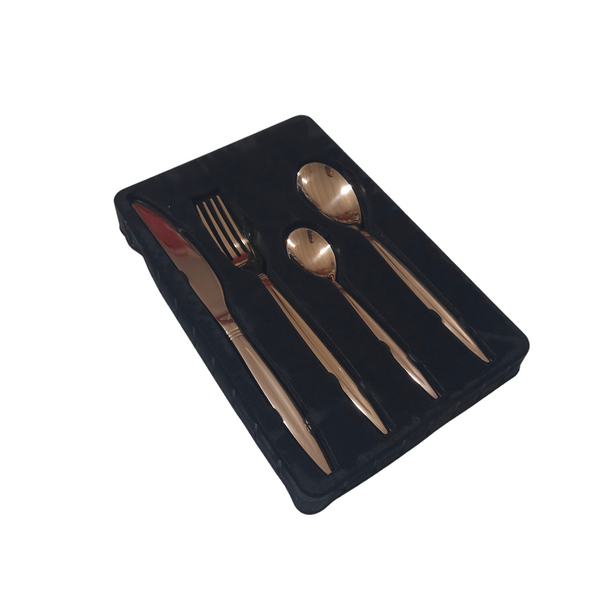 Set Tacamuri Cupru 24 Piese, Inox