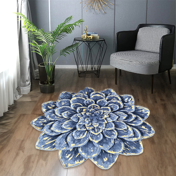 Covor Antiderapant Floral Rotund M65
