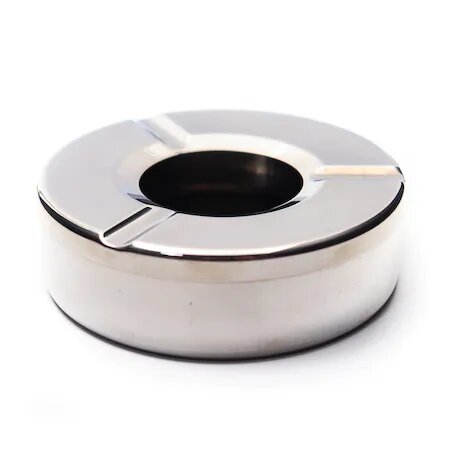 Scrumiera Metal Inoxidabil Acoperita
